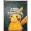 Pokemon x Van Gogh Museum Pikachu with Grey Felt Hat Canvas S With Certificate
