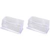 2 Pcs Porta Biglietti Da Visita Scrivania Teca Organizzatore Di Carte