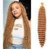 Seimainurs Capelli lunghi e ricci all'uncinetto, per trecce bohémien, onde oceaniche, per donne di colore (27#, 61 cm, confezione da 2)
