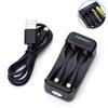 Aigostar Caricabatteria a 2 slot per stilo (AA) e ministilo (AAA) colore nero