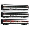 Roco Set 3 carrozze Eurofima+RISTORANTE Livrea EC bigrigio porte rosse SBB