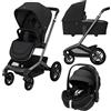 Maxi Cosi Trio Fame con Pebble 360 Pro² + Base - Luxe Twillic Black