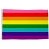 AZ FLAG Bandiera Arcobaleno originale a 8 strisce 90x60 cm 2 Occhielli | Uso interno ed esterno bandiera decorativa gay doppie cuciture e bordi rinforzati con occhielli metallici poliestere 100D