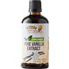Royal Brand Estratto di vaniglia puro / biologico -BIO / 3.74 fl oz / 110 ml / bottiglia di vetro per una migliore qualità / senza zucchero / sans sucre