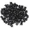 Sheens Mini Fermagli per Capelli in Plastica Nera, 100 Pezzi, Clip Antiscivolo per Ragazze e Donne