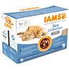 IAMS Gatto Adulto Umido Multibox Pesce in Gelatina 4×3×85 g