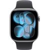 Apple Watch Series 11 GPS 46mm Space Grey Aluminum Case Sport Band M/L - Black E