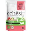 Schesir Gatto Bio Organic Busta Adulto Manzo, Pollo & Mela 85 Gr