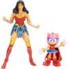 Sonic The Hedgehog DC x Sonic Amy nei panni di Wonder Woman & Wonder Woman Action Figure Multipack - Licenza Ufficiale Jakks Pacific, Set Collezionabile con Figure di Amy e Wonder Woman per Gioco ed Esposizione