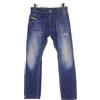Diesel Krooley Regular Slim-Carrot 0811P Jeans Uomo W27/L30 Ripped Sbiadito Blu