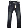 Diesel Jeans Slim-Skinny DIESEL Thavar 0R0JJ Stretch Da Uomo W27/L32 Strappati Sbiaditi