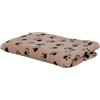 Kerbl Pet coperta per cani Stella, beige, con motivo a zampe, 140x100 cm, per cani e gatti, in soffice pile, protezione per mobili