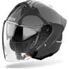 Airoh Casco Moto Jet Airoh H21 COLOR Grigio Scuro Lucido
