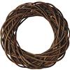 Rayher Hobby Rayher 65007000 - Corona di Vimini Non sbucciata, ca. 25 cm di Diametro, Altezza ca. 6 cm, Corona dell'Avvento, Corona per Porta, Corona Naturale, Anello in Vimini