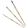 Roubloff Set Pennelli Pittura Taglia 1-3-5 - Mix di Setole di Scoiattolo e Sintetiche - Professionali a Punta Tonda per Colori a Base d'Acqua