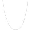 KEZEF Collana a catena sottile e robusta in argento Sterling 925 .7mm Senza nichel Made in Italy 24" pollici