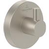 Villeroy & Boch Elements - Tender - Gancio portasciugamani da parete, gancio da parete in zinco, accessori da bagno, gancio rotondo, 54 x 32 x 54 mm, nichel spazzolato opaco