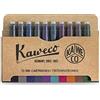 Kaweco Confezione da 10 cartucce d'inchiostro per penna stilografica, multicolore, set di 10 cartucce d'inchiostro per penna stilografica, set di