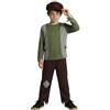 DiULi Costume da Ragazzo Vittoriano, 3PCS Costume Vittoriano per Bambini, Vestito Medievale Bambini, per Carnevale, Festa, Cosplay (L)