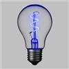 Luci da Esterno Lampadina a goccia Vintage, LED a spirale Blu A60 E27 36V 0,4W