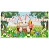 CANIPHA Decorazione zerbino di Pasqua felice, coniglietti decorativi, uova di coniglio, zerbino carino, decorazioni primaverili, zerbino di benvenuto, decorazioni pasquali