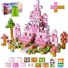 VEVOR Blocchi Magnetici, Set 100 PZ del Castello della Principessa, Cubi Magnetici da Costruzione per Bambini, Giocattoli Sensoriali STEM Montessori, Giocattolo da Costruzione Impilabile per Bambini