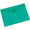 Q-Connect Buste con bottone A4 Q-Connect verdi - formato 23,7x33,5 cm (conf. 12)