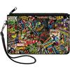 Buckle-Down Portafoglio con zip Marvel Comics grande accessorio, Avengers, 20,3 x 12,7 cm, Multicolore, L