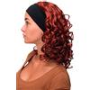 WIG ME UP - Parrucca Donna Fascetta(fissa) Voluminosa Chioma Ricciuta Lunga fino alle Spalle Rosso Rosso ramato BRO-704-350