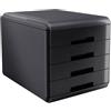 ARDA Cassettiera 4 cassetti 45mm MyDesk nero ARDA