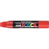UNI MITSUBISHI Marcatore UNI POSCA PC17K p.scalpello 15mm rosso UNI MITSUBISHI