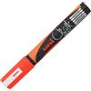 UNI MITSUBISHI Marcatore a gesso liquido UNI CHALK p.tonda arancio fluo UNI MITSUBISHI