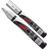 UNI MITSUBISHI Marcatore a gesso liquido UNI CHALK p.tonda argento UNI MITSUBISHI