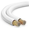 toolcity cavo audio cavo altoparlante (Zwilling litze) 2 X 2,50 mm² (Box) 10 m Bianco