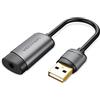 VENTION Scheda Audio USB esterna, Alluminio Adattatore Jack USB 3,5 mm TRRS per Cuffie Microfono Stereo Casse, Compatibile con Windows, Mac OS, Linux, PS5, Plug And Play