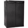 Mobiletto da esterno resina effetto rattan marrone wengé 3 ripiani altezza 91cm