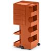 B-LINE carrello contenitore su ruote BOBY con 4 cassetti H 94,5 cm - B44PR