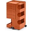 B-LINE carrello contenitore su ruote BOBY con 5 cassetti H 73,5 cm - B35PR