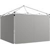 Outsunny Pannelli laterali per gazebo, per 3x3(m) o 3x6m Pop Up Gazebo, 2 pacchetti di pannelli laterali di ricambio, grigio