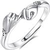 EUDORA Harmony Ball Anelli con Promessa di Abbraccio al Mignolo in Argento Sterling S925 per Donne e Uomini, Anelli Aperti Regolabili con Promessa di Abbraccio Gioielli Regalo