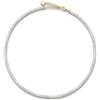 GD GOOD.designs Collana di perle da donna in pietre naturali autentiche sfaccettate da 4 mm | Collana in pietra di luna arcobaleno regolabile con placcatura in oro 18K (40-45 cm) | Collana boho impermeabile