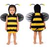 Beipegin Costume da Ape Dinosauro per Bambino Bambina Body Pagliaccetto Tutina Bebè Vestito Carnevale Halloween Feste 0-3 Anni