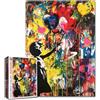 Tucocoo Banksy - Puzzle con Palloncino per Adulti, 1000 Pezzi, Graffiti Street Art, Colorato Fai Da Te, 50 x 68 cm, Regalo Decorativo per Casa e Famiglia