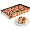 KADAX Barattolo Rettangolare, teglia da Forno in 3 Dimensioni, Bordi in lamiera Alti per Torte, Pane Toast, Cheesecake, Brownie, Scatola di Cura Facile, distribuzione del Calore (40 x 25,5 cm, Nero)