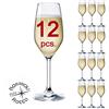Bormioli Rocco - Set 12 FLUTE da CHAMPAGNE & PROSECCO - mod. FLUTE DIVINO 24 - Capacità: cl. 24