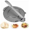 Topyond 6,5 Pollici Tortilla Press, Pressa per Tortilla in Ghisa, Macchina per Roti e Pasta Stampa, con Manico Pieghevole, Lega di Alluminio Pasta Maker per Cucina Domestica, Grigio