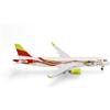 Herpa aereo in miniatura airBaltic Airbus A220-300 50th A220, miniatura in scala 1:400, pezzo da collezione, modello di aereo con base, metallo