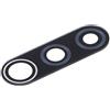 senza marchio Ricambio COMPATIBILE CON Xiaomi Redmi 9 / Redmi 9 Prime / M2004J19AG; M2004J19G vetro posteriore vetrino scocca lente obbiettivo+Cornice (NERO) RING rear fotocamera BACK camera