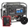 BlackStone BG 7550-X ES - Generatore di corrente carrellato a benzina con AVR 5.4 kW - Continua 5 kW Monofase + ATS