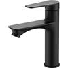 KAIMEIYU Rubinetto Bagno Lavabo Monocomando Miscelatore Lavabo Bagno Fredda e Calda per Lavabo Bagno Ottone Opaco Nero